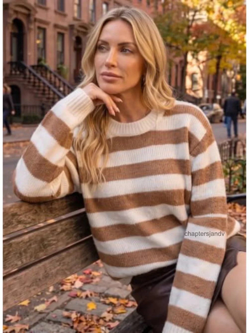 N/A cozy striped